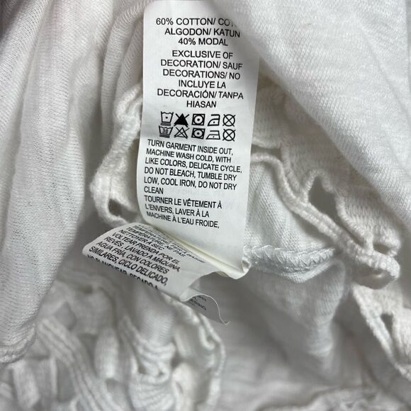 NWT Lucky Brand White Tunic Top Size M - Picture 6 of 6